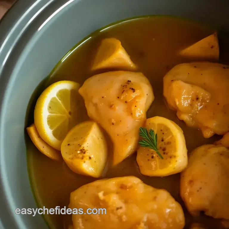 Easy Crock Pot Lemon Chicken: a Zesty Delight for Busy Days presentation