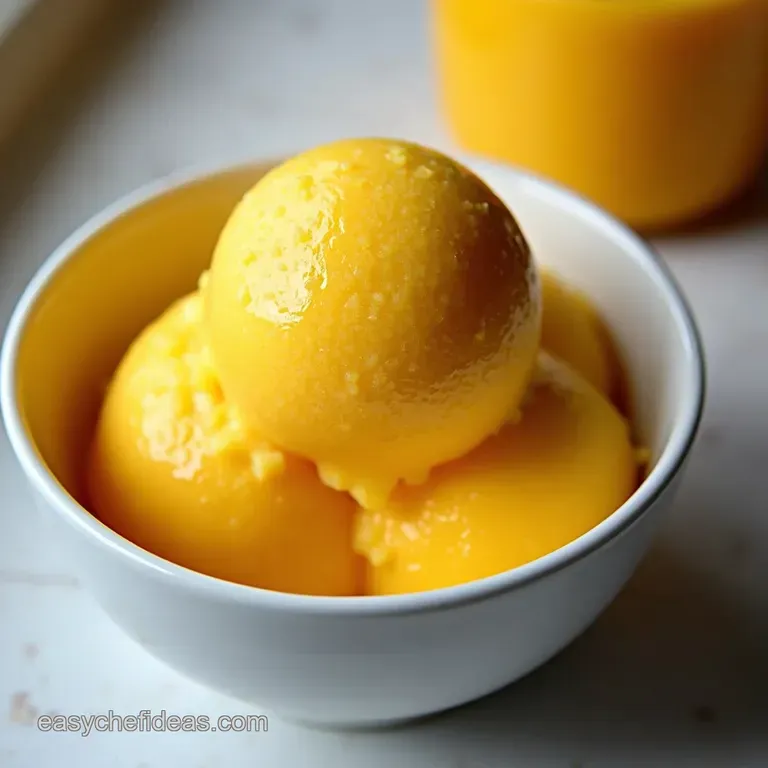 Sunshine in a Scoop Effortless Rich Mango Gelato