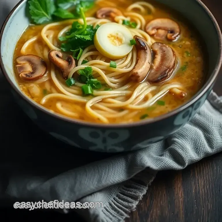 Easy Homemade Ramen presentation