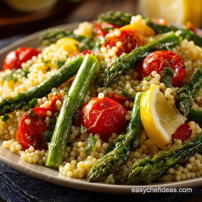 Lemon Asparagus Couscous Salad with Tomatoes: A Zesty Spring Essential