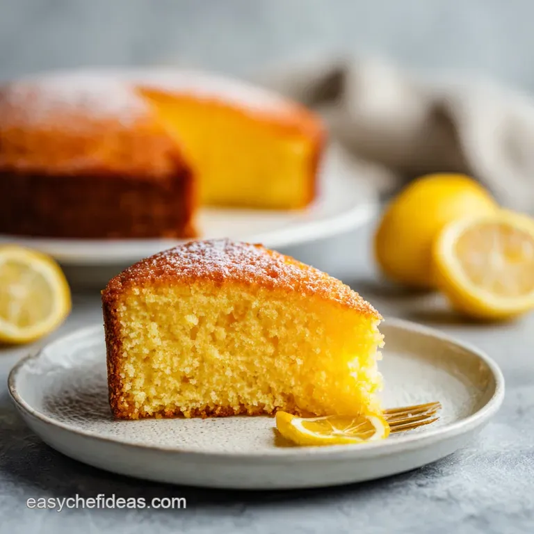 Easy Spring Dessert Recipe with Lemon Cake