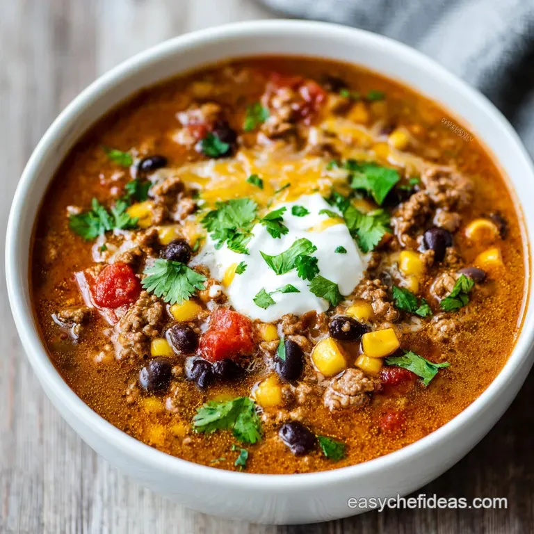 Taco Soup: Smoky One-Pot Flavor