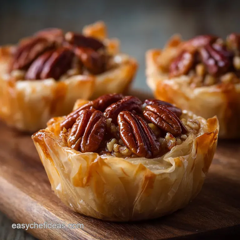 Pecan Phyllo Tarts Flaky Crisp Mini Pies for an Easy Dessert