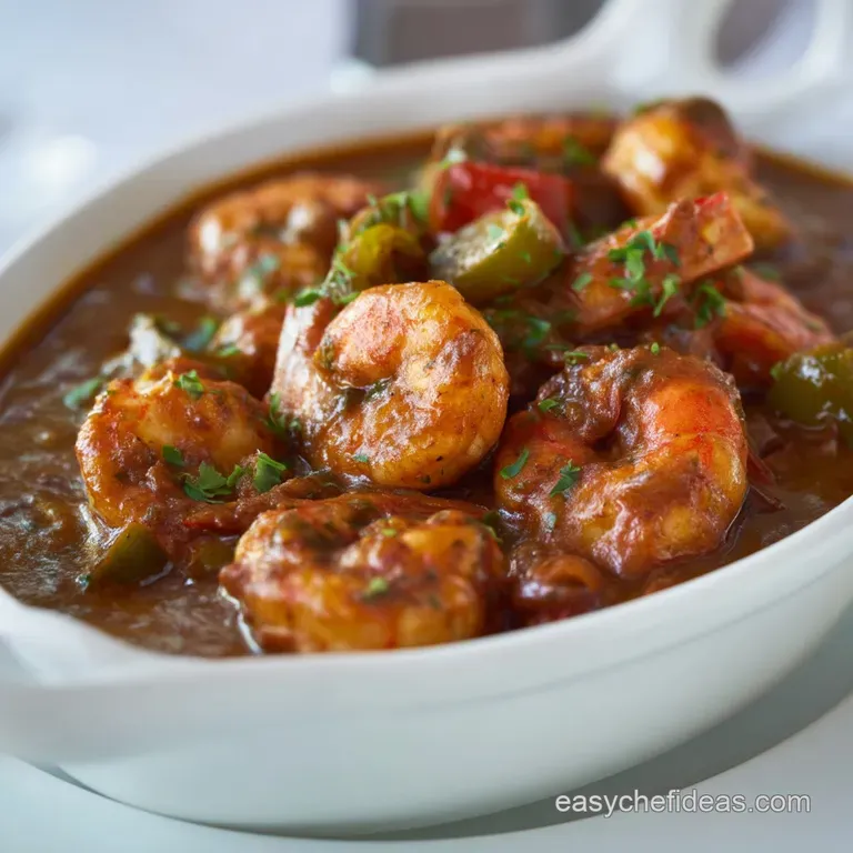 Prawn Creole: Classic Spicy Louisiana Supper Ready Fast presentation