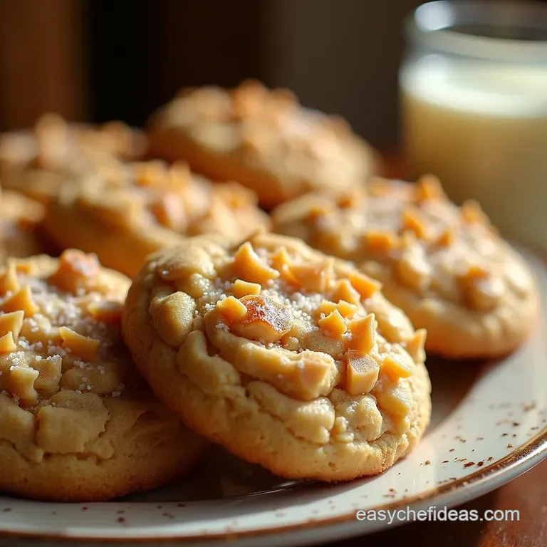 Easy Salted Caramel Dream Cookies presentation