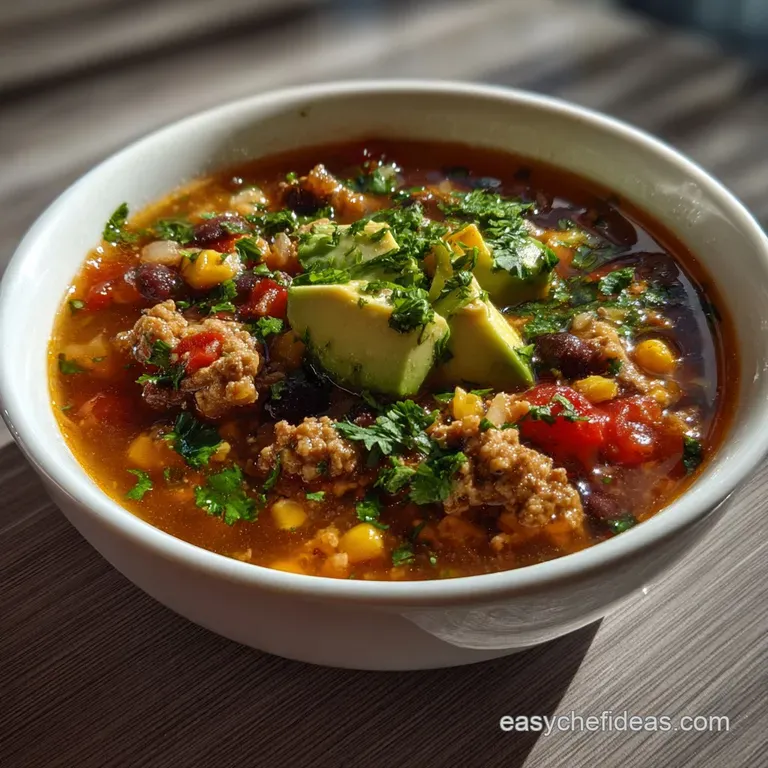 Easy Taco Soup Ready in 20: Velvety Base Achieved