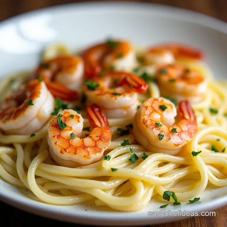 Easy Weeknight Shrimp Alfredo with Creamy Garlic Sauce