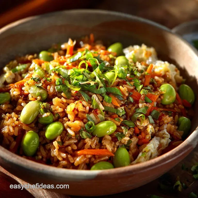 Asian Edamame Fried Rice: Wok-Starred Ginger Edamame Marvel
