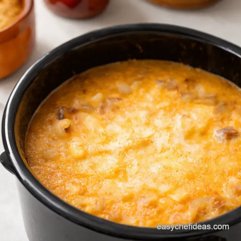 Effortless Elegance Slow Cooker French Onion Soup presentation