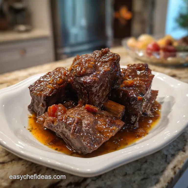 Elegant plate featuring tender slices of juicy roast beef, drizzled with savory pan jus, alongside creamy mashed potatoes ...