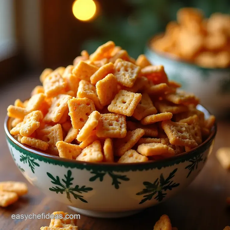 The Ultimate Festive Christmas Crack Chex Mix presentation