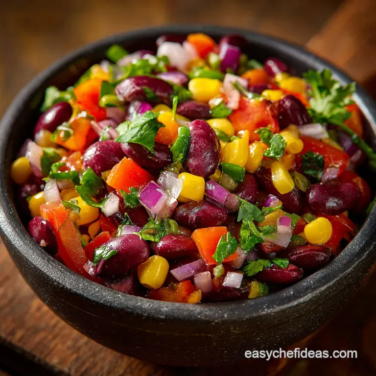 Fiesta Bean Salad: the Big Easy Zesty Side Dish presentation