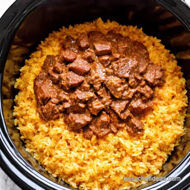 Fiesta Beef Rice a Slow Cooker Celebration presentation