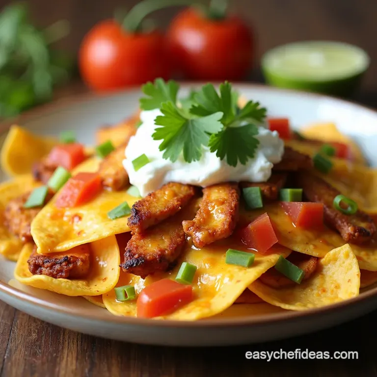 Fiesta Chicken Fajita Nacho Extravaganza Easy Peasy