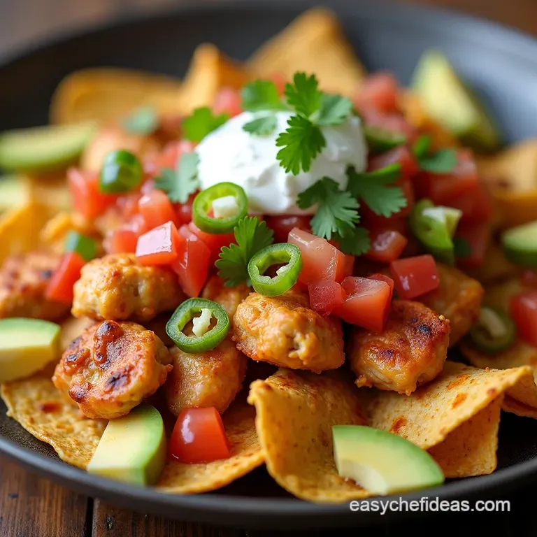 Fiesta Chicken Fajita Nachos Sheet Pan Perfection