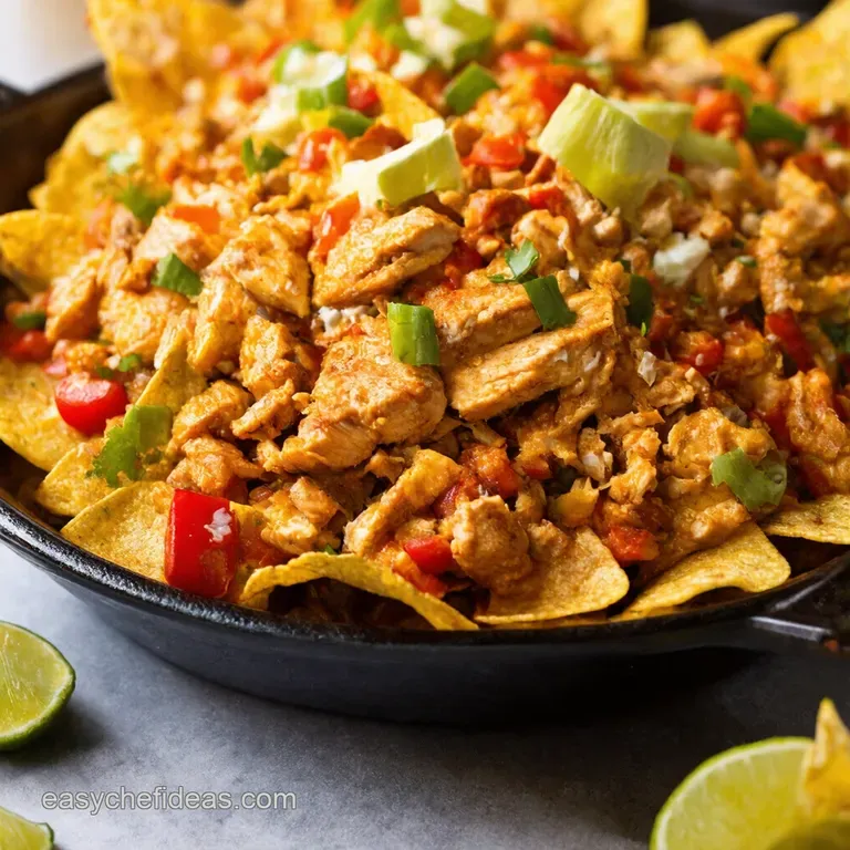 Fiesta Chicken Nachos the Ultimate Crowdpleaser presentation
