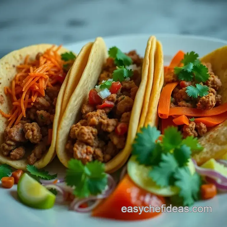 Fiesta Flavors: Taco Trio Platter presentation