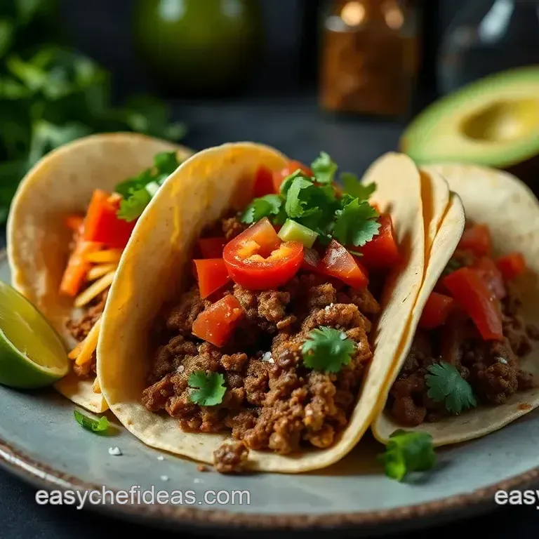 Fiesta Flavors: Taco Trio Platter