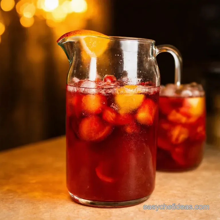 Fiesta in a Pitcher the Ultimate Big Batch Sangria presentation