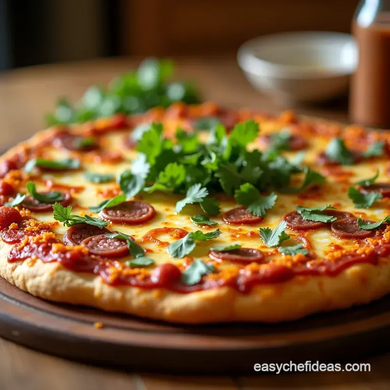 Fiesta on a Pizza the Crispiest Most Flavorful Mexican Pizza Ever presentation