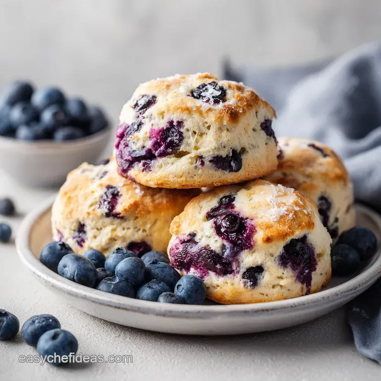Blueberry Scones: Flaky and Buttery