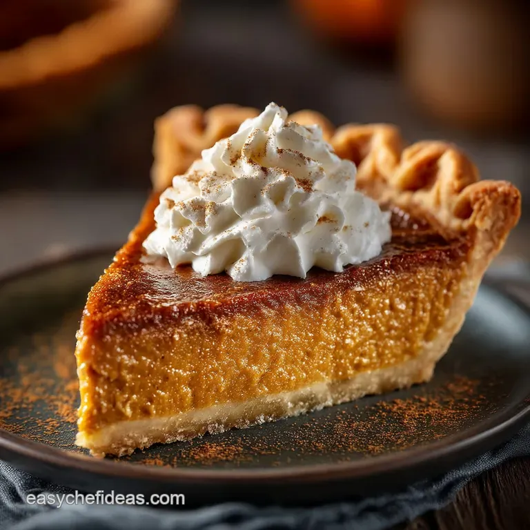 The Chefs Classic Flakycrust Pumpkin Pie presentation