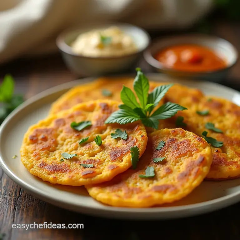 Fluffy Flavourful Besan Chilla Quick Savoury Gram Flour Pancakes