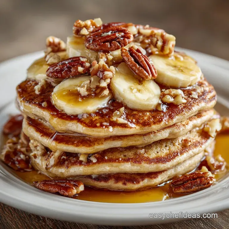 Banana Nut Pancakes: Ultimate Fluffy Banana Pecan Style presentation