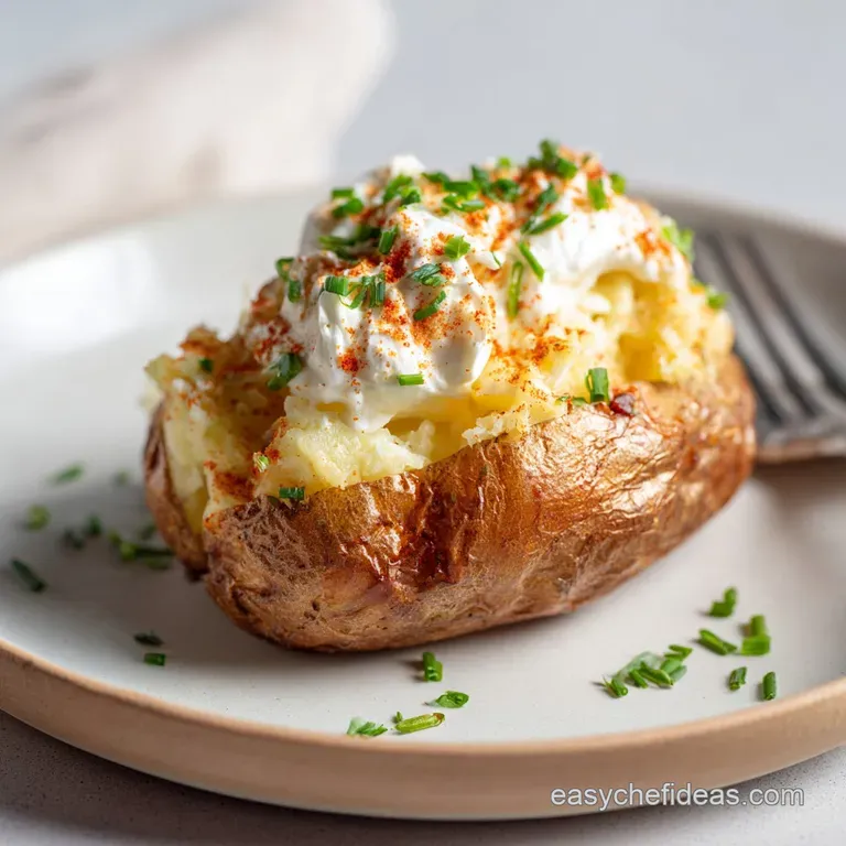 Microwave Baked Potato: Fluffy Inside in Under 15 Minutes