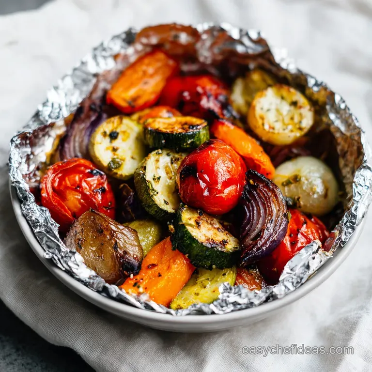 Foil Pack Grilled Vegetables: Tender Crisp Finish