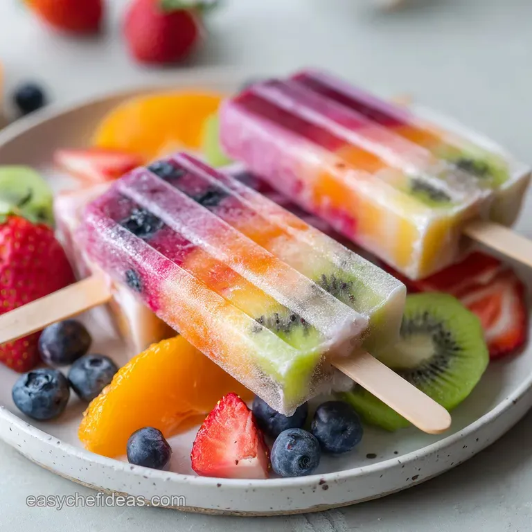 Fresh Fruit Popsicles: Vibrant and Refreshing