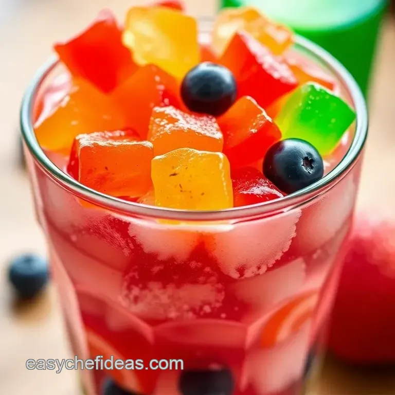 Frozen Gummy Bears in Sprite Pops presentation