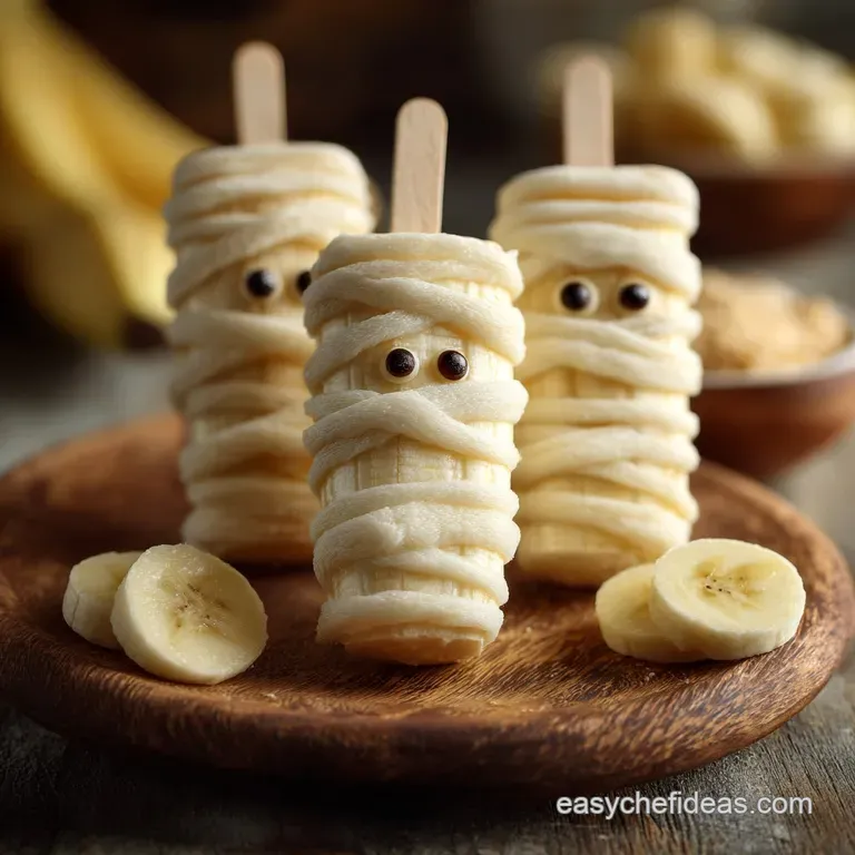 Frozen Halloween Banana Popsicles Wickedly Wholesome Mummy Treats