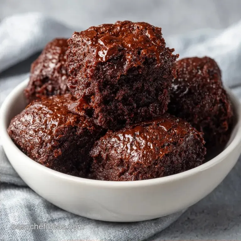 Fudgy Black Bean Brownie Bites: Flourless and Rich