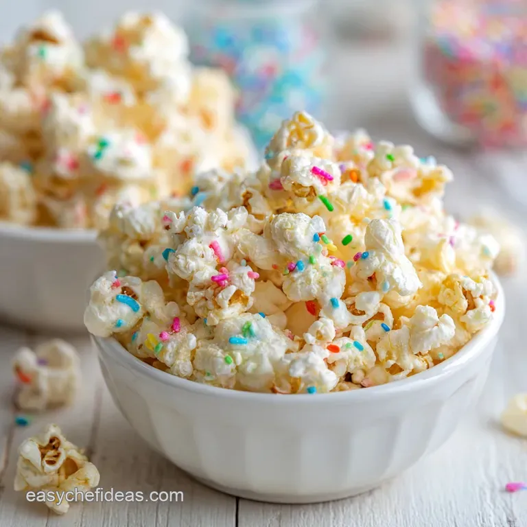 Funfetti Popcorn: Cake Batter Crunch