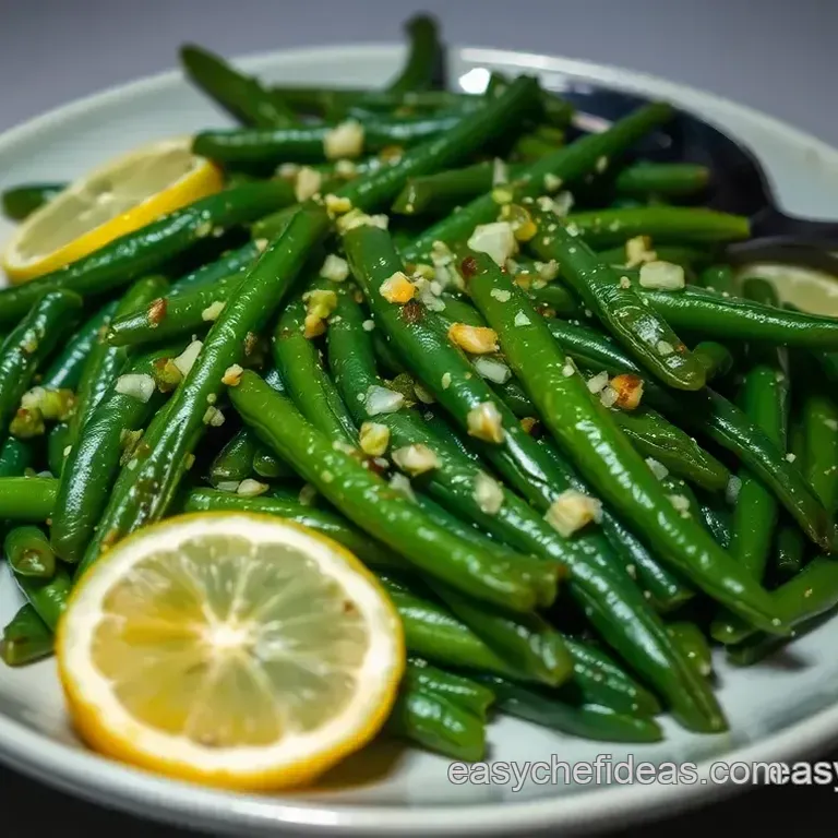 Garlic and Lemon Saut&eacute;ed Green Beans