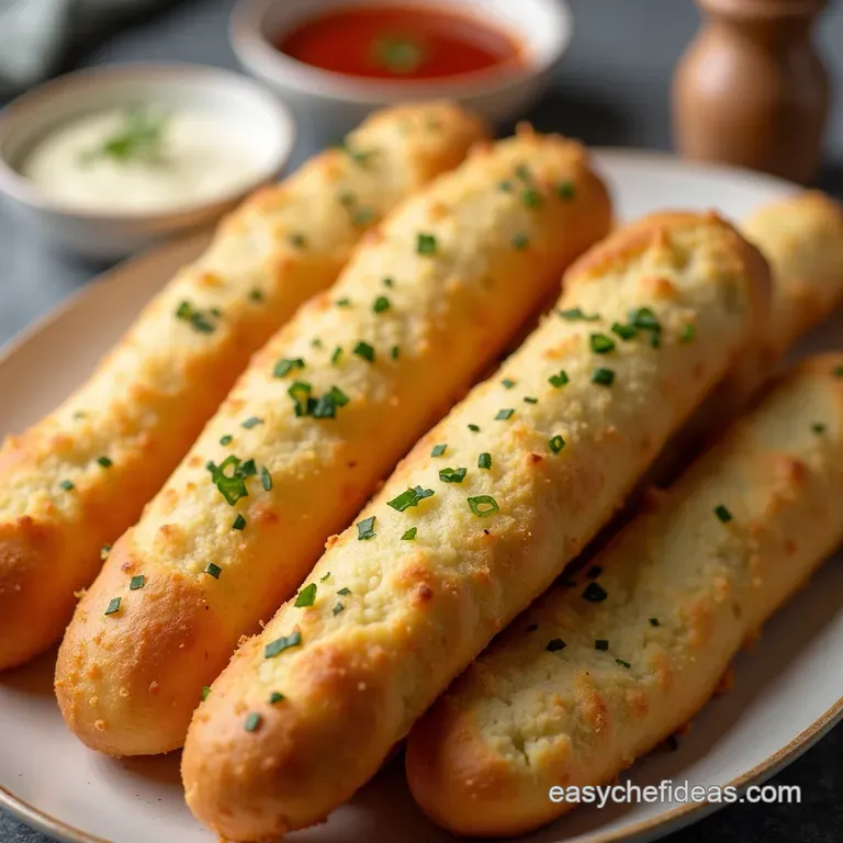 The Golden Crumb Signature Garlic Butter Breadsticks