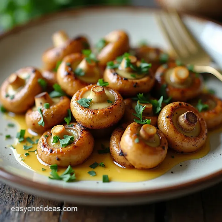 Golden Sizzle Seriously Delicious Garlic Butter Mushrooms