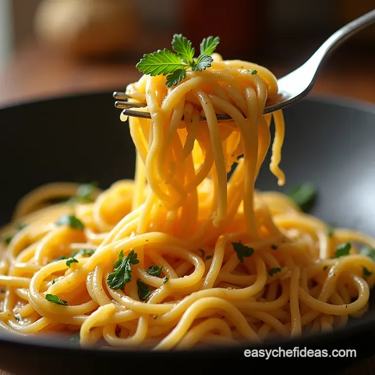 The Ultimate Cheats Garlic Butter Noodles Rich Savoury and Ready in Minutes presentation