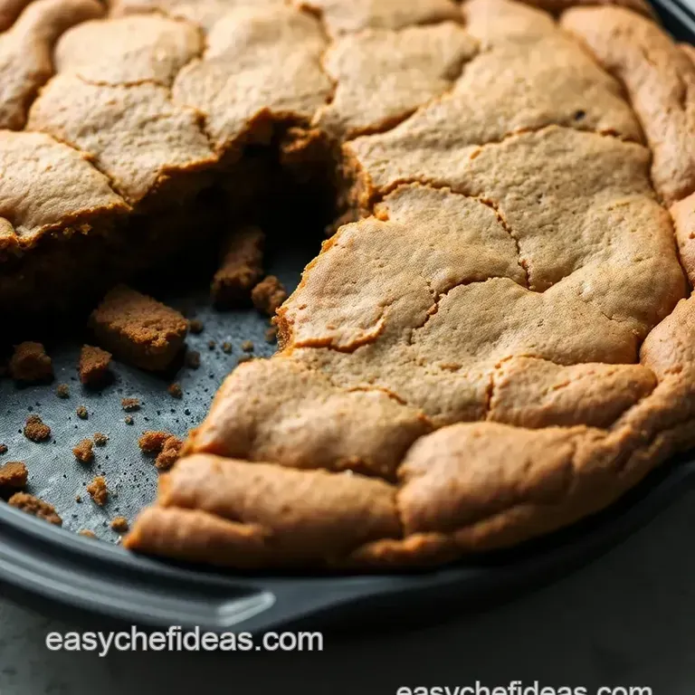 Giant Chocolate Chunk Skillet Cookie presentation