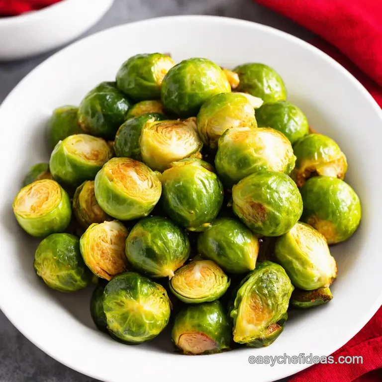 Glazed Brussels Sprouts with Bacon Toasted Pecans