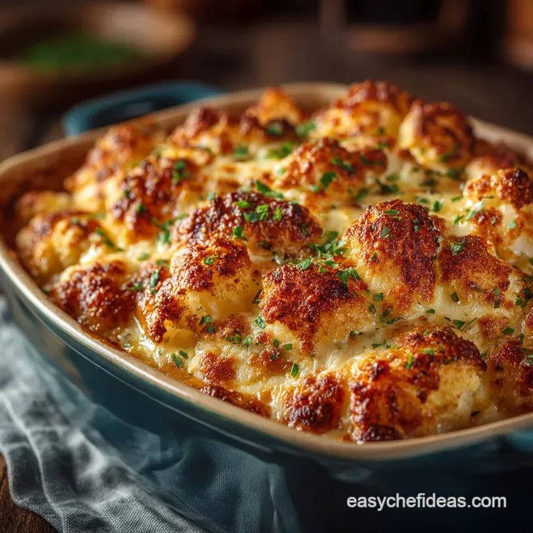 The Ultimate Golden Cheesy Cauliflower Bake
