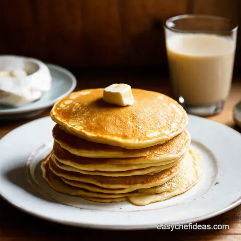 Golden Morning Bliss the Easiest Pancake Recipe Ever presentation