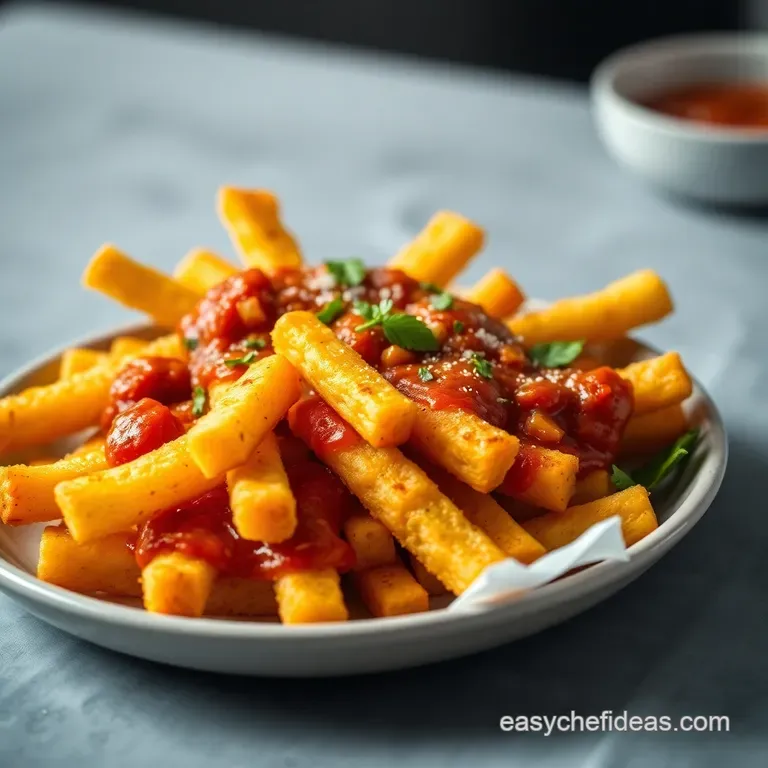 Golden Polenta Fries with Spicy Marinara