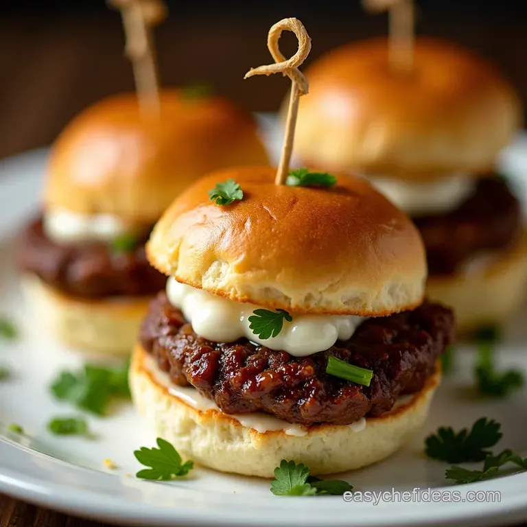 Gourmet Game Day Sliders Balsamic Brie