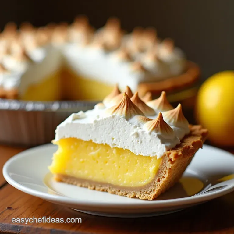 Grandmas Sunshine Pie a Lemon Meringue Classic presentation
