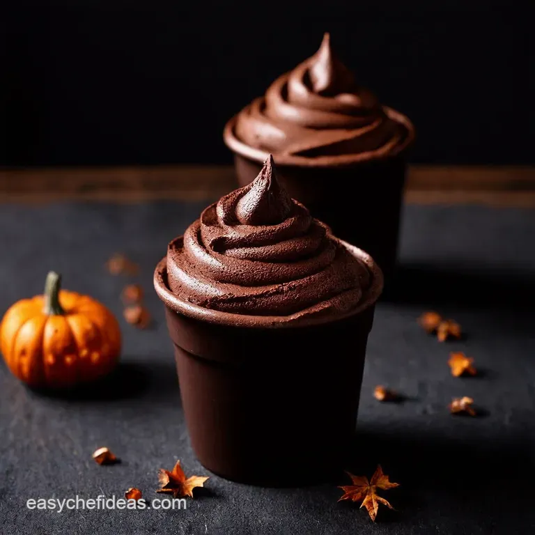 Graveyard Chocolate Mousse Pots