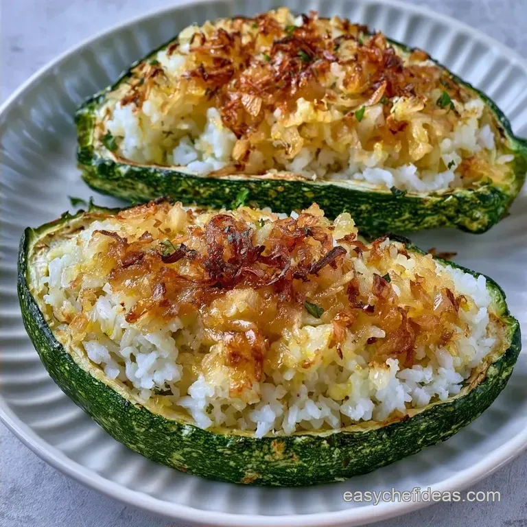 Authentic Greek Vegetarian Stuffed Zucchini