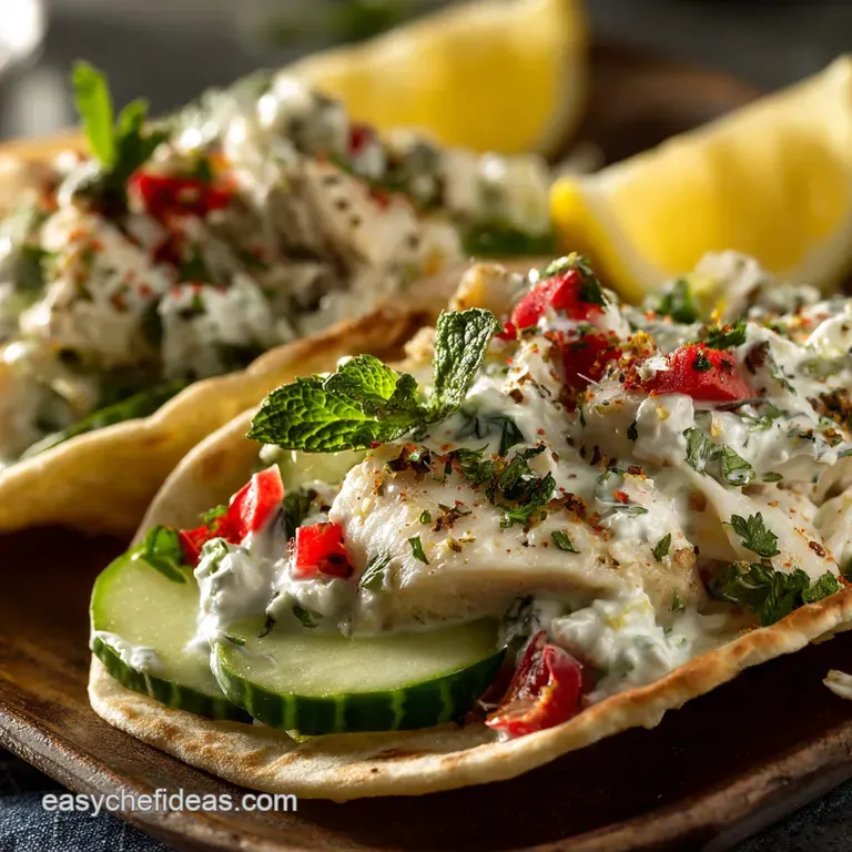 Greek Tzatziki Fish Tacos: Mediterranean Catch with Zesty Lemon-Dill Slaw
