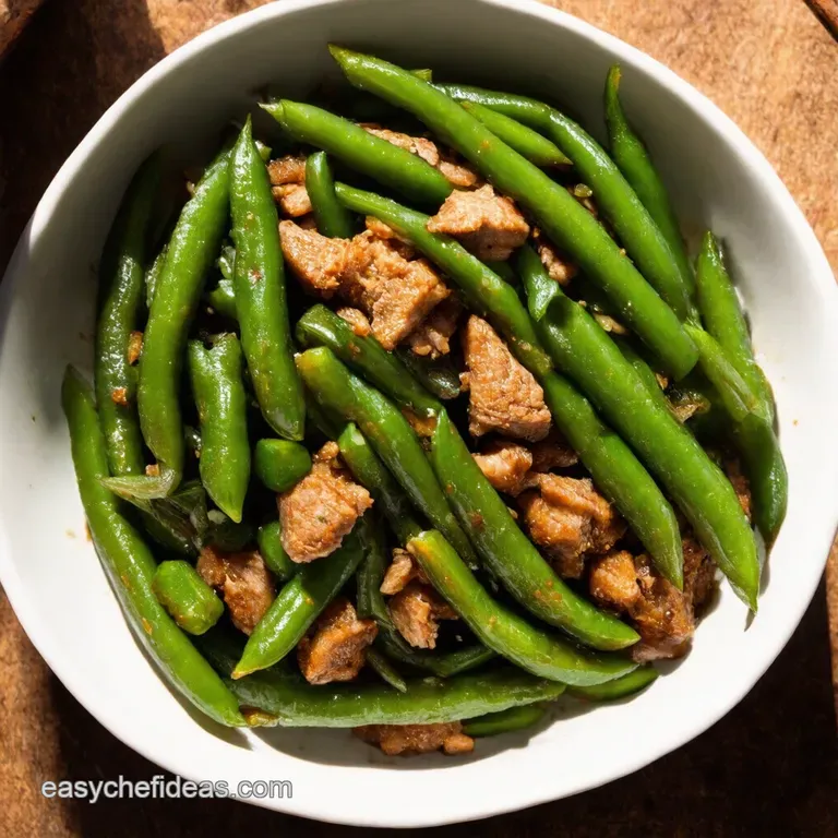 Green Bean Pork Tenderloin StirFry